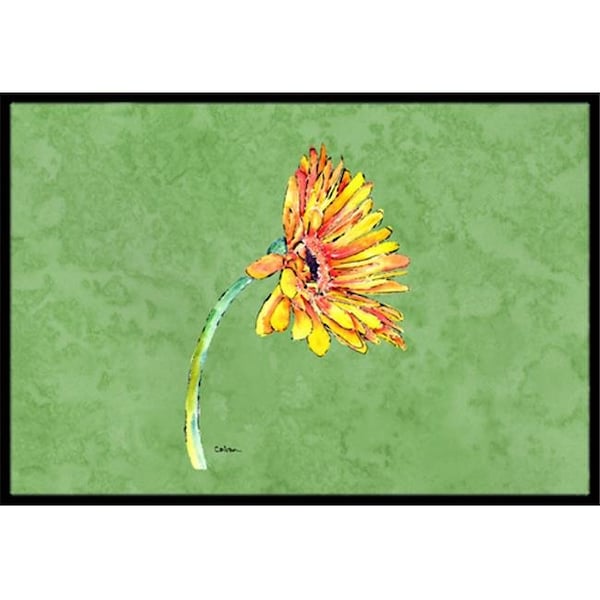 Carolines Treasures 8854JMAT 24 x 36 in. Gerber Daisy Orange Indoor Or Outdoor Doormat 8854JMAT - main